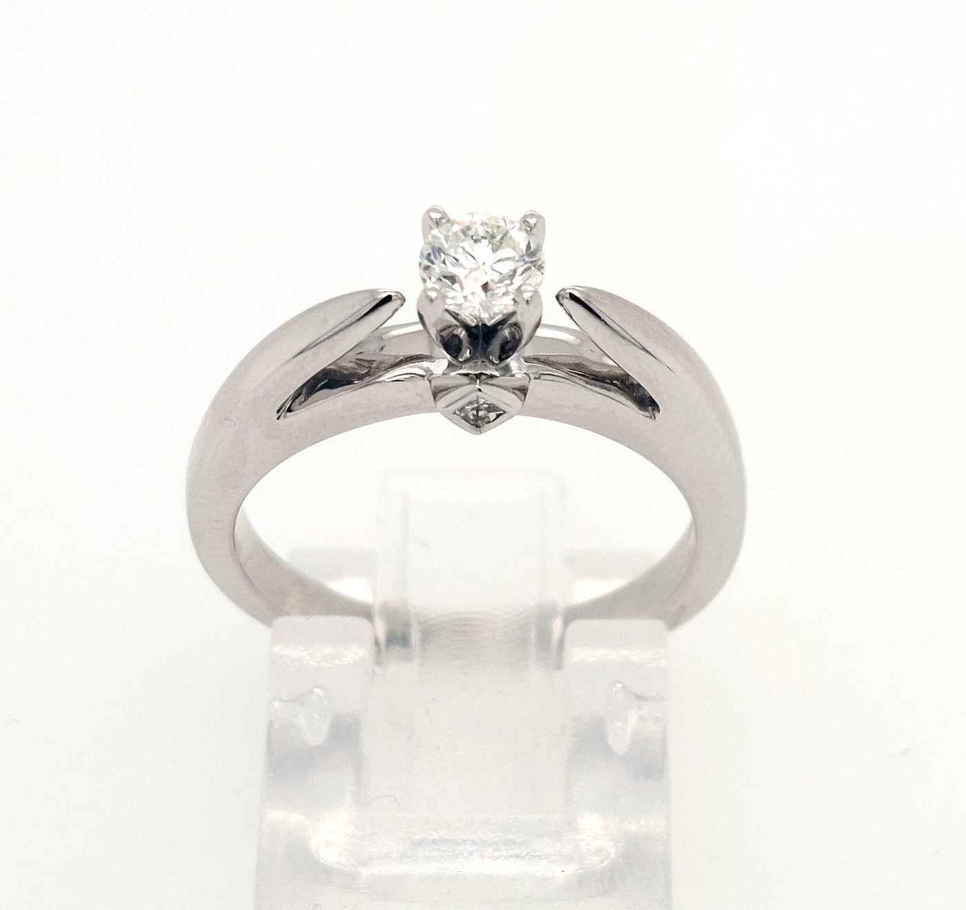 14KW 0.29ctTW Diamond Engagement Ring