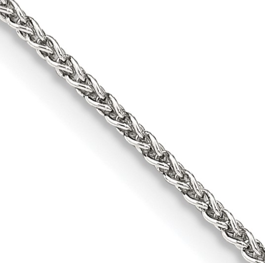 Sterling Silver 24 inch 1.5mm Round Spiga Chain