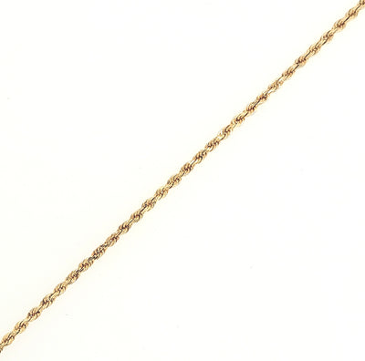 14KY 1.50mm Rope Chain Length:18in Gram Weight:3.6g