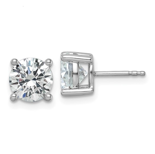 14KW 3ctTW Certified Lab Grown F/VS Diamond Studs