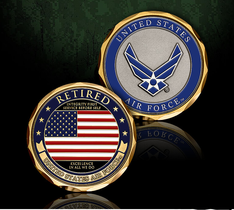 US Air Force Retired Challenge Coin