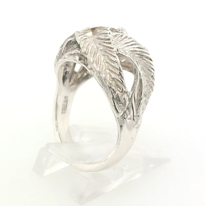 SS Leaf Ring Size:7