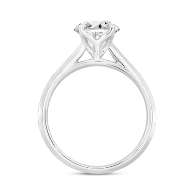 14KW 1.50ct RBC F-G/VS2-SI1 4-Prong Lab-Grown Diamond Solitaire Engagement Ring