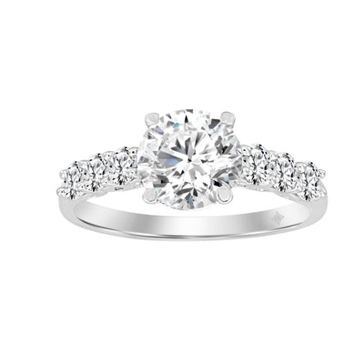 14KW 2.00ctTW RBC F-G/VS2-SI1 Lab-Grown Diamond Engagement Ring