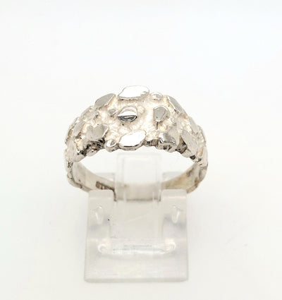 SS Tapered Nugget Ring Size:8.25