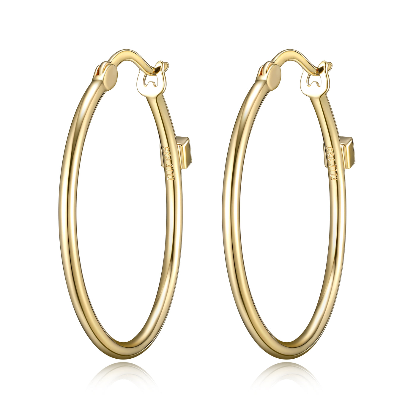 SS/GP Elle Hoop Earring Pair