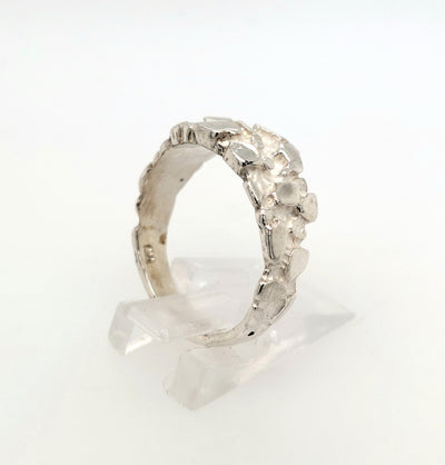 SS Tapered Nugget Ring Size:8.25