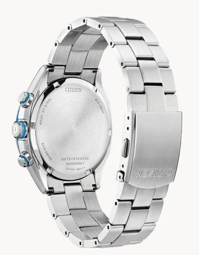 Gent's Citizen Eco-Drive "Sport Casual" Watch with Blue Dial