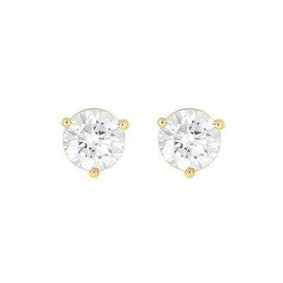 14KY 2.50ctTW RBC F-G/VS2-SI1 Lab-Grown Diamond Stud Earrings