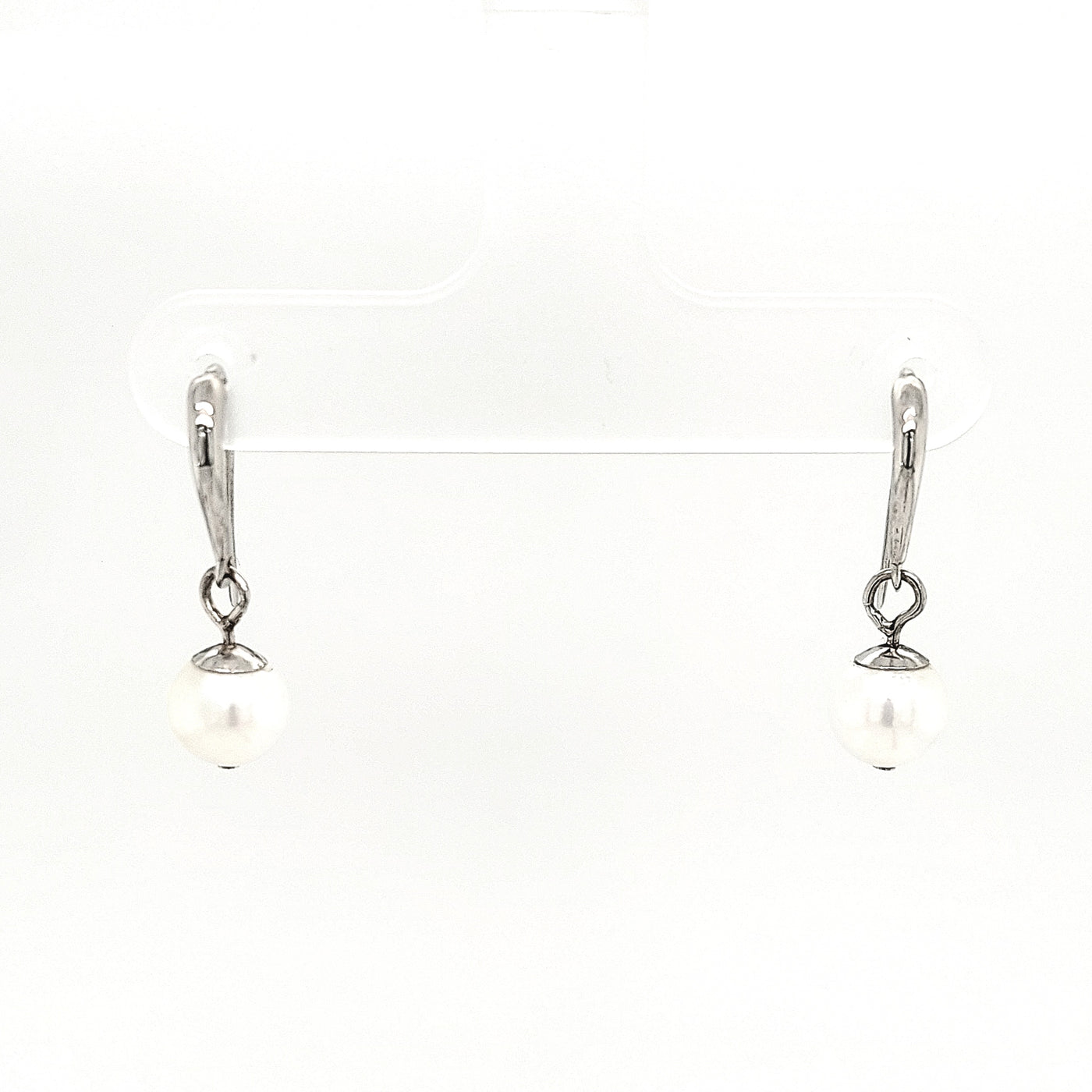 14KW 6.50mm Pearl Drop Earring Pair