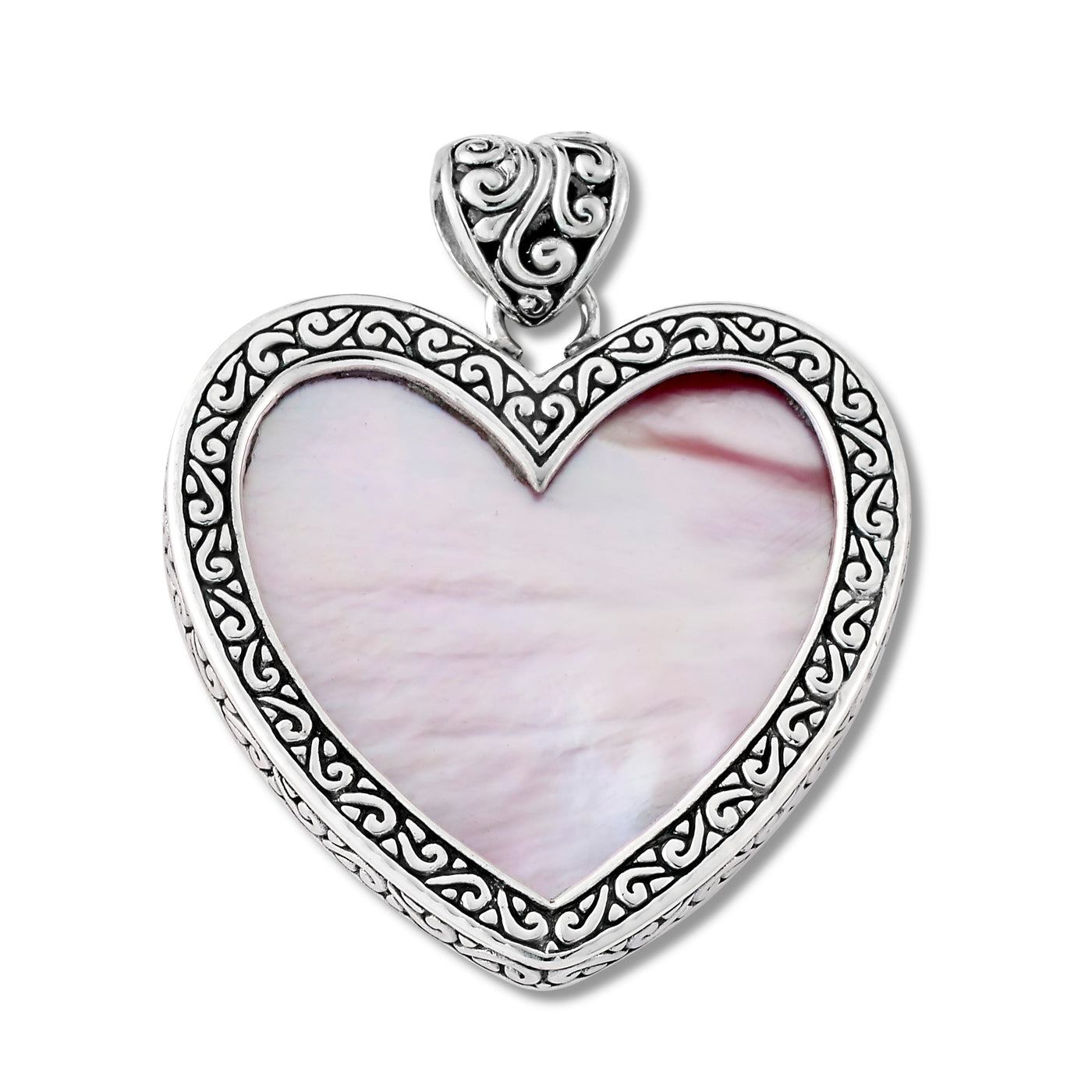 SS Heart Pink Mop Design "Heart Reef" Pendant