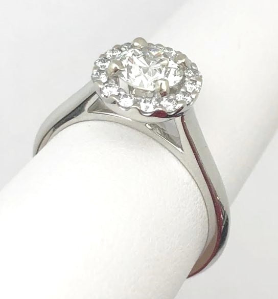 14KW 1.13ctTW Diamond Engagement Ring