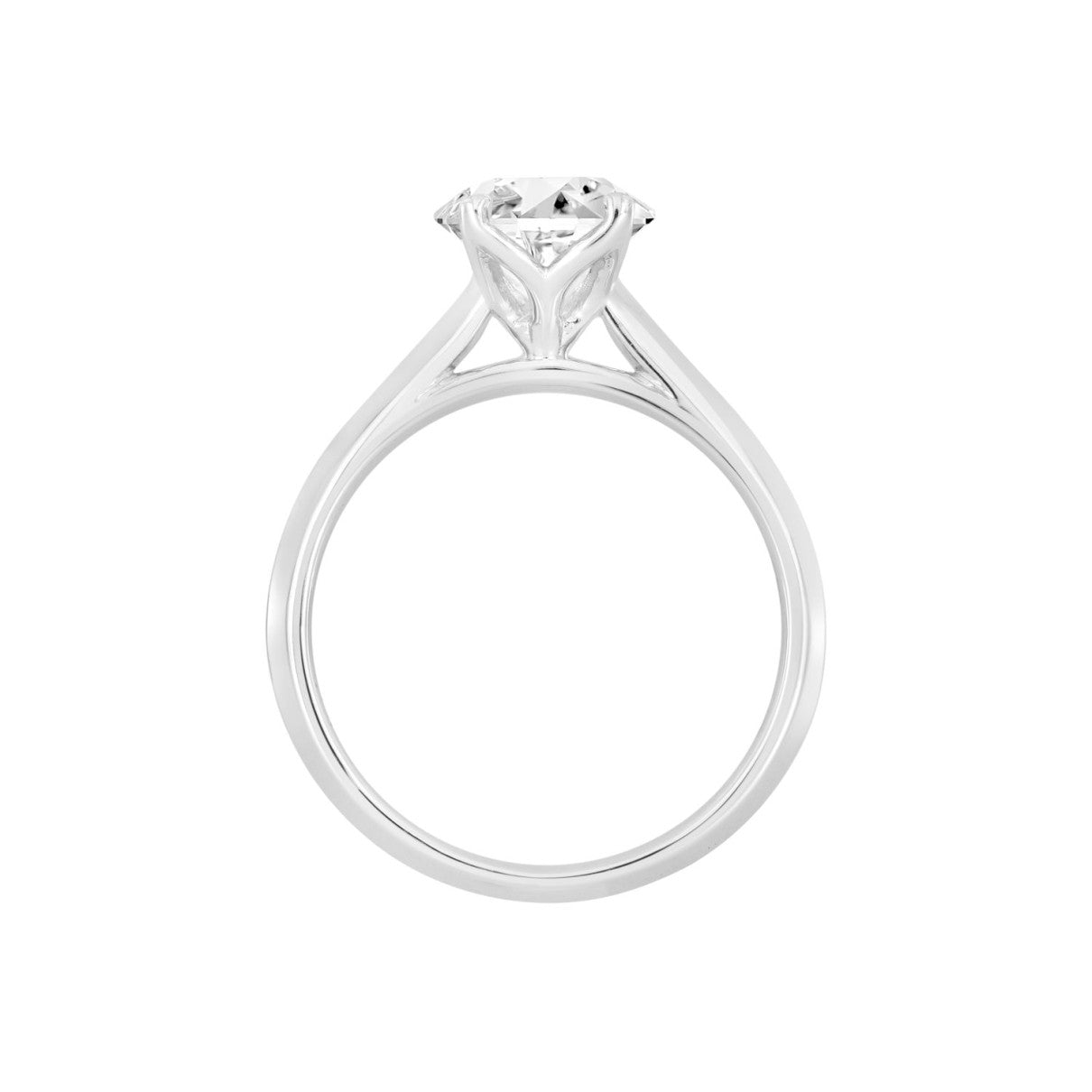 14KW 2.00ct RBC F-G/VS2-SI1 4-Prong Lab-Grown Diamond Solitaire Engagement Ring