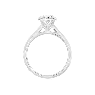 14KW 2.00ct RBC F-G/VS2-SI1 4-Prong Lab-Grown Diamond Solitaire Engagement Ring