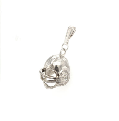 Sterling Silver Football Helmet Charm