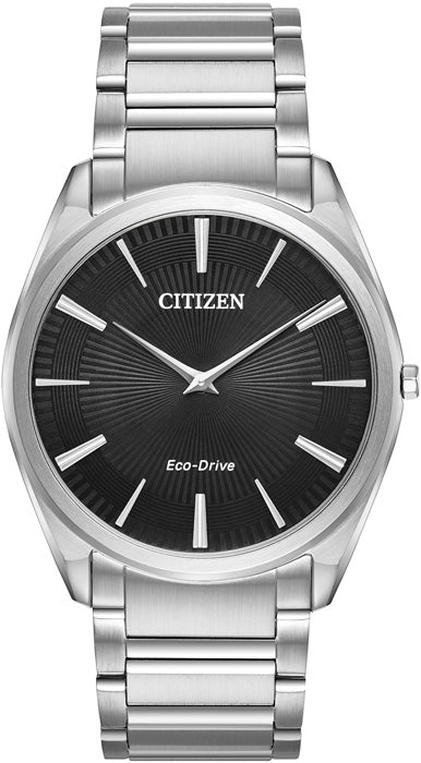 Gent's Citizen Eco-Drive "Stiletto" with Black Stick Dial