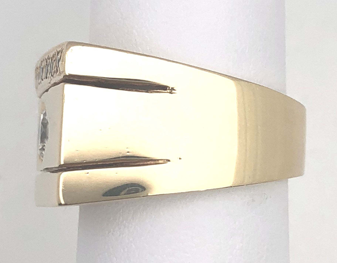14K Yellow Gold .83ctTW I/SI1-I1 RBC Diamond Ring