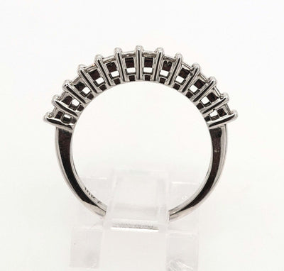 10K White Gold Diamond Wedding Band