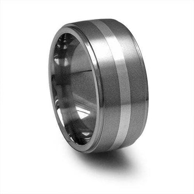 7mm Titanium and SS Band Size: 10