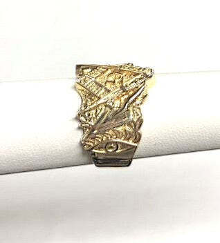 10K Yellow Gold Custom Masonic Ring