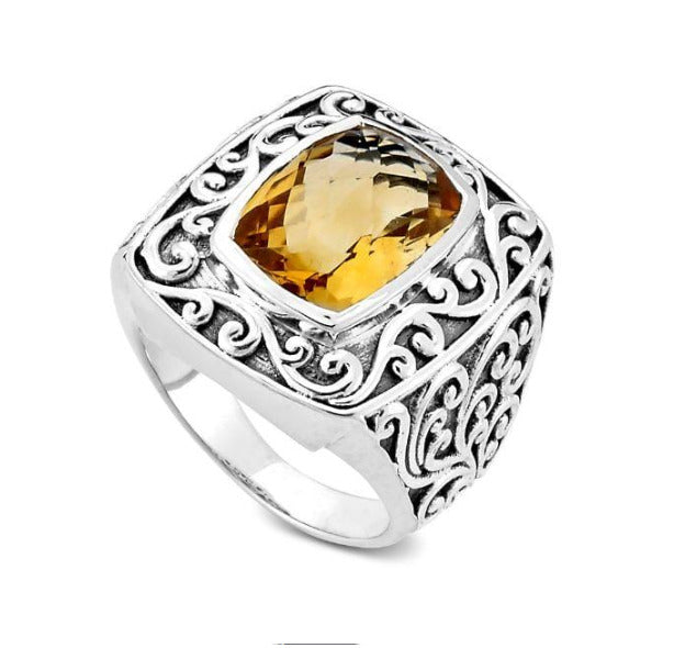 SS Citrine "Chloe Ring" Size 8