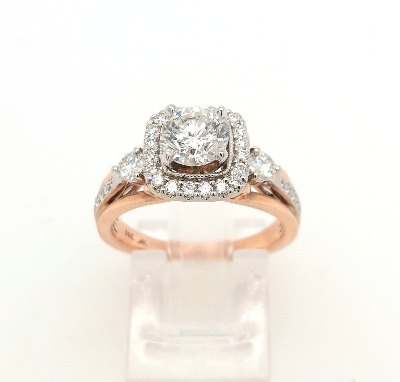 14K Two-Tone 1.56ctTW Diamond Engagement Ring