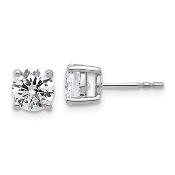 14KW 2ctTW Certified Lab Grown F/VS Diamond Studs