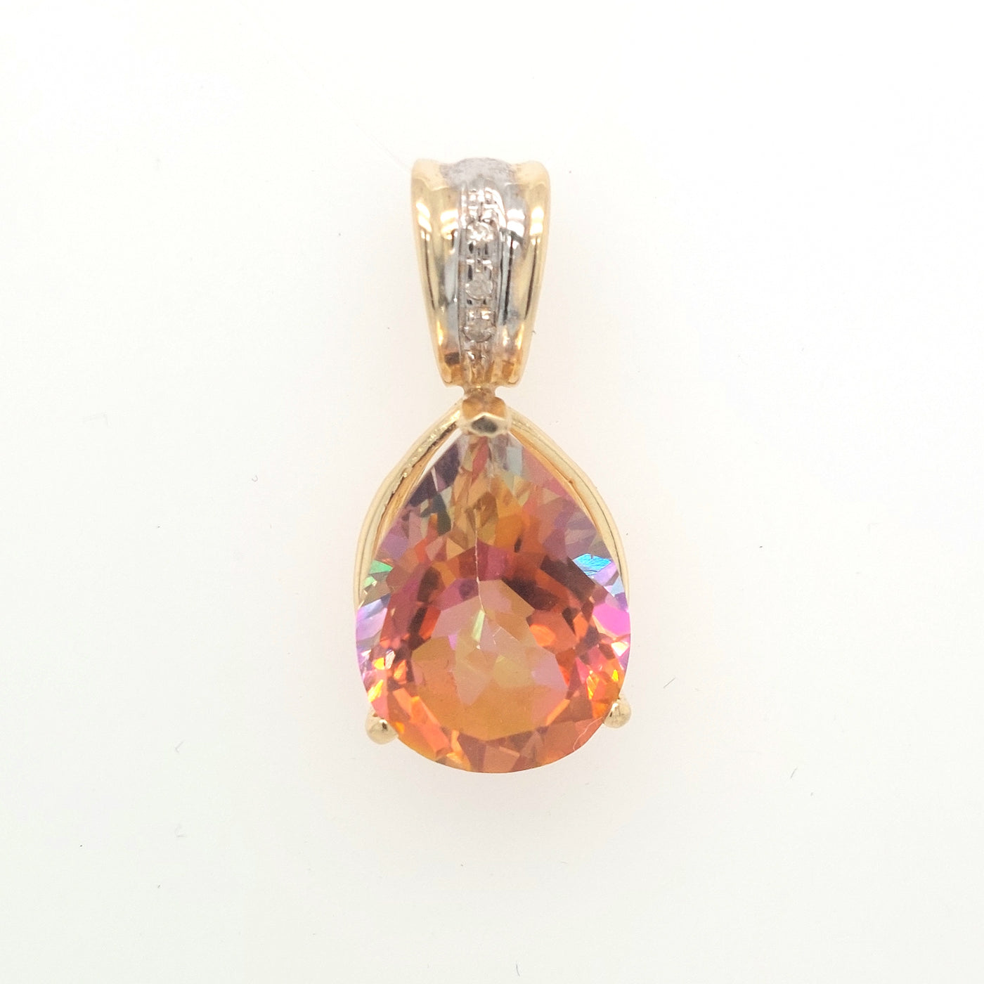 14KY Pear-Shaped Anastasia Topaz Pendant