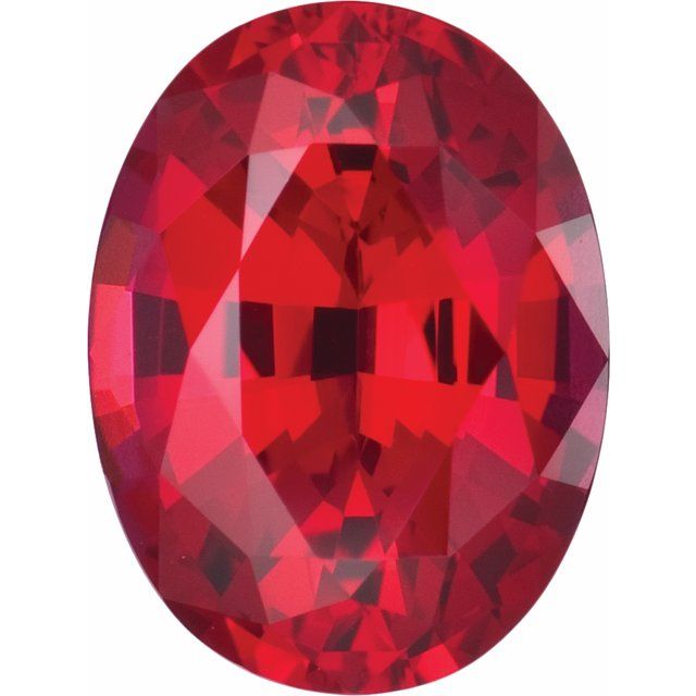 Exceptional Lab Created Oval Ruby 12.55x10.5mm 6.91ct.