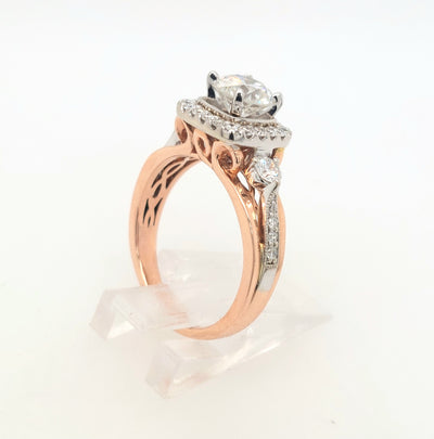 14K Two-Tone 1.56ctTW Diamond Engagement Ring