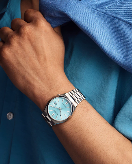 Gent's Citizen Automatic "Tsuyosa" with Sky Blue Stick Dial