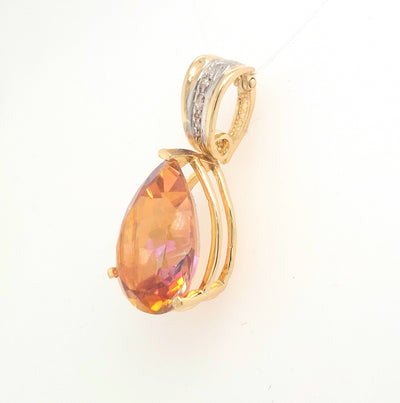 14KY Pear-Shaped Anastasia Topaz Pendant