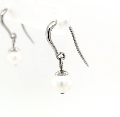 14KW 6.50mm Pearl Drop Earring Pair