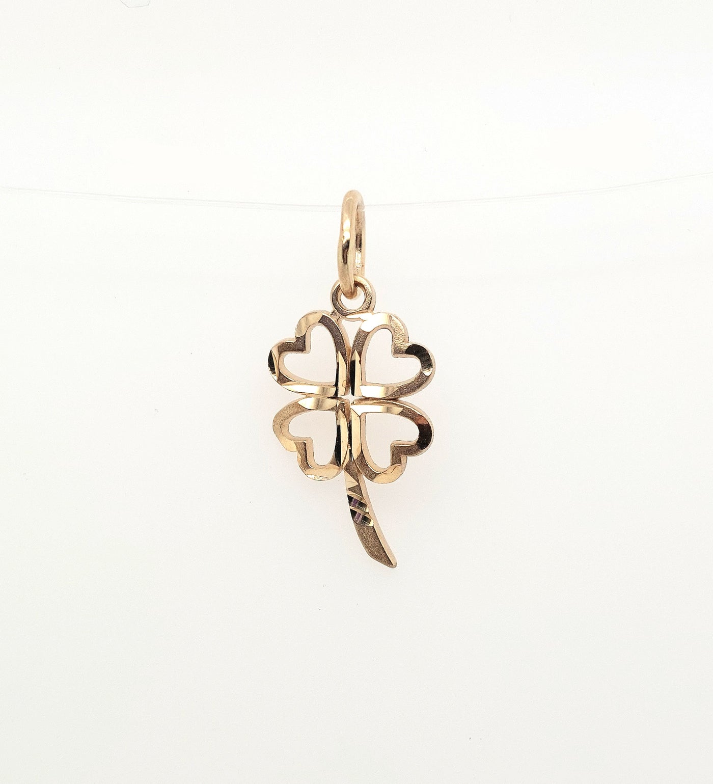 14KY 4 Leaf Clover Charm