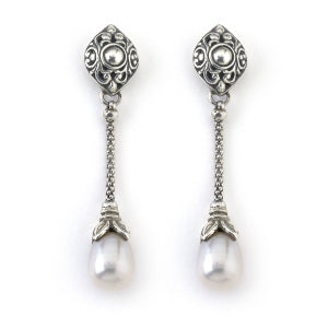 Sterling Silver Pearl Drop "Penurunan Earrings"