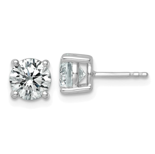 14KW 2.50ctTW Certified Lab Grown F/VS Diamond Studs