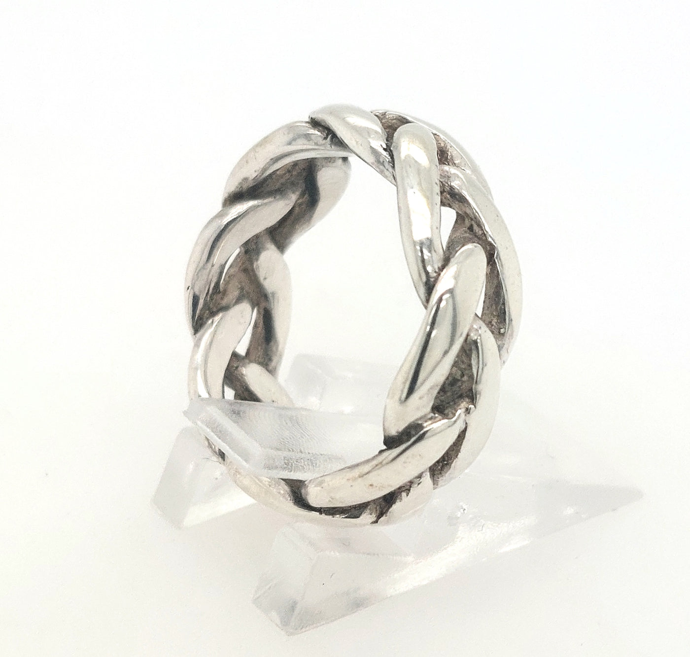 SS Braided Strands Ring Size:6