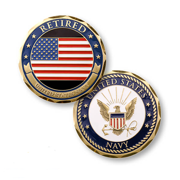 U.S. Navy Retired Challenge Coin