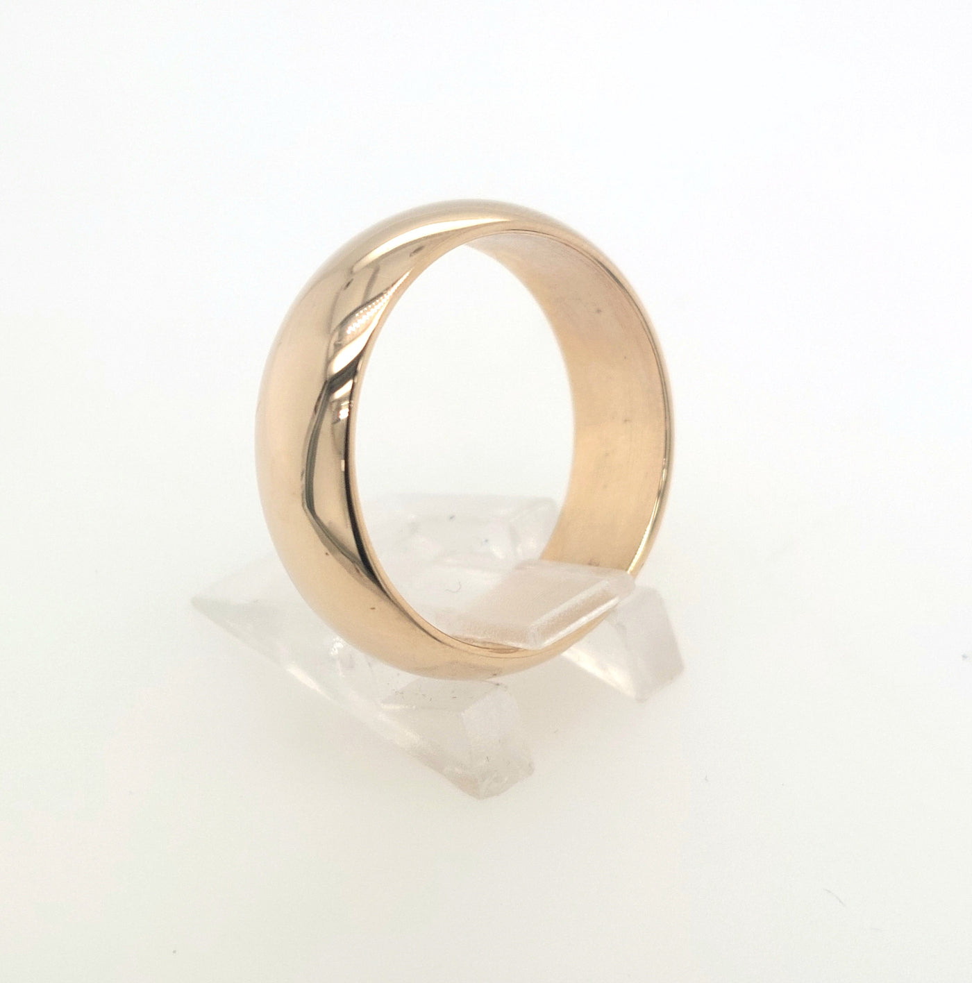 14KY 7mm Polished Wedding Band Size:9.50