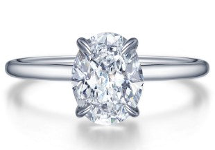 SS Lafonn Lassaire 2.00ct Oval Solitaire Engagement Ring Size:7