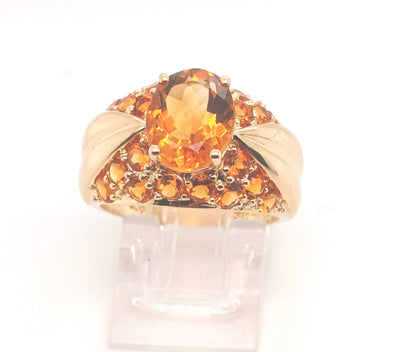 14KY Citrine Fashion Ring