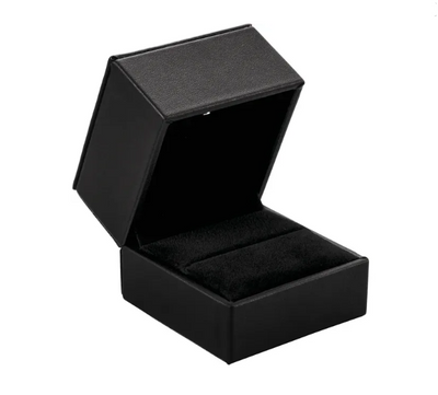 Black Medium LED Lighted Ring Box