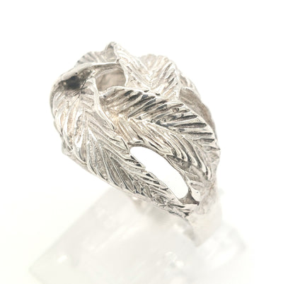 SS Leaf Ring Size:7