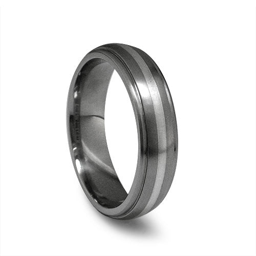 Titanium & Silver Band