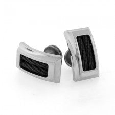 Boulevard Steel Cable Cufflinks