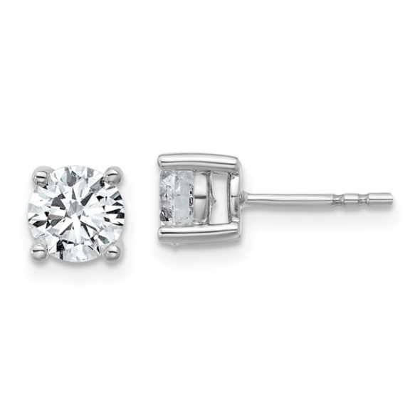 14KW 1.50ctTW Certified F/VS Lab Grown Diamond Studs