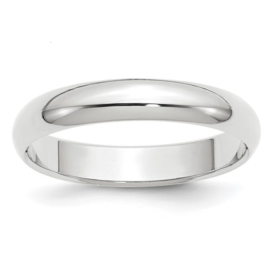 14KW 4mm Half-Round Wedding Band