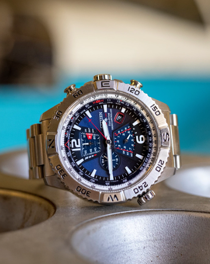 Gent's Citizen Eco-Drive "Promaster Navihawk A-T" with Blue Dial