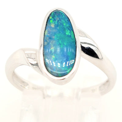 14KW Australian Opal Doublet Ring