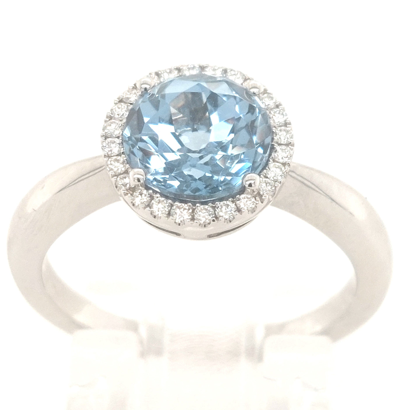 14KW Chatham Aqua Spinel Ring